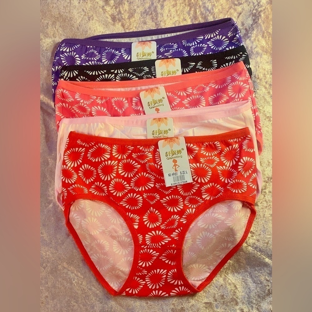 High Waist Brief Panties Assorted Colors (10 count)